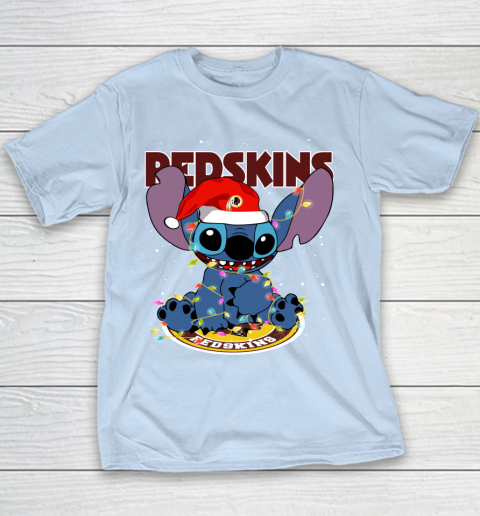 Washington Redskins NFL Football noel stitch Christmas Youth T-Shirt 4
