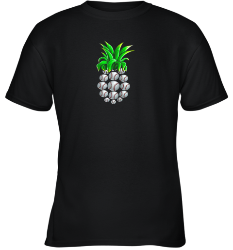 Pineapple Baseball Hawaiian Aloha Beach Youth T-Shirt