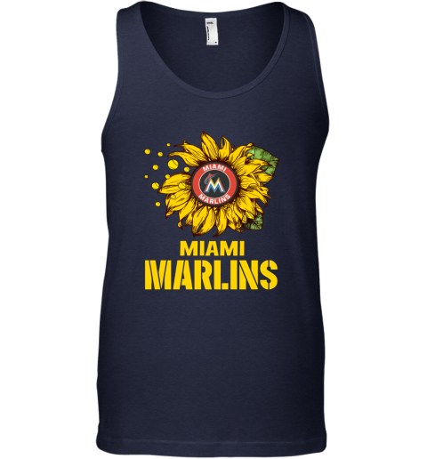 Miami Marlins Sunflower MLB Baseball Tank Top 