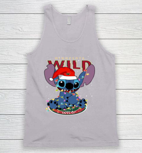 Minnesota Wild NHL Hockey noel stitch Christmas Tank Top 2