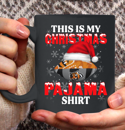 Cincinnati Bengals This Is My Christmas Pajama Shirt NFL Ceramic Mug 11oz
