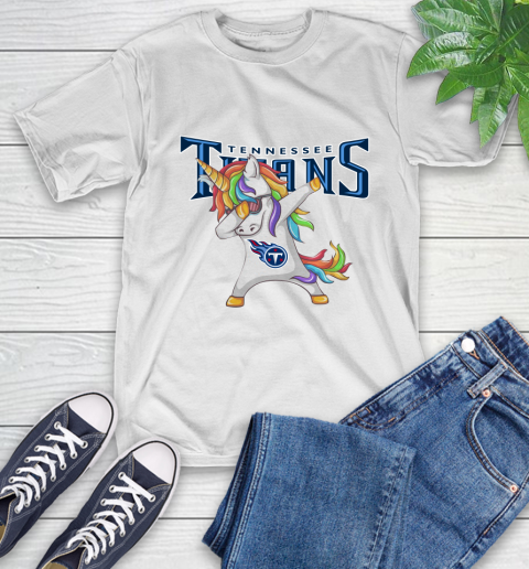 Tennessee Titans NFL Football Funny Unicorn Dabbing Sports T-Shirt