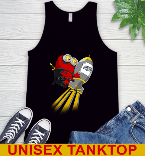 NBA Basketball San Antonio Spurs Deadpool Minion Marvel Shirt Tank Top