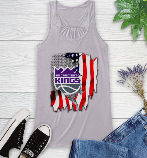 Sacramento Kings NBA Basketball American Flag Racerback Tank 4