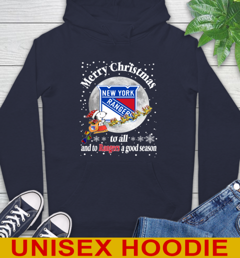 New York Rangers Merry Christmas To All And To Rangers A Good Season NHL Hockey Sports Hoodie 3