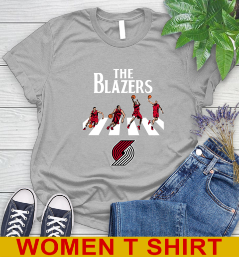 NBA Basketball Portland Trail Blazers The Beatles Rock Band Shirt Women's T-Shirt 5
