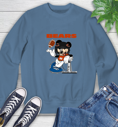 NFL Chicago Bears Mickey Mouse Disney Super Bowl Football T Shirt Sweatshirt 7