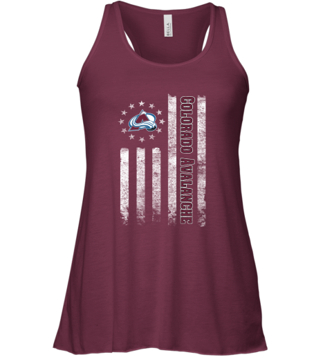 NHL American Flag Hockey Sports Colorado Avalanche Racerback Tank 2