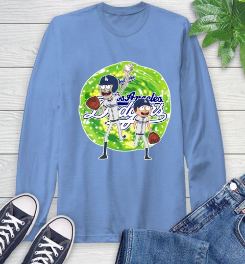 MLB Los Angeles Dodgers Rick And Morty Baseball Sports Long Sleeve T-Shirt 11