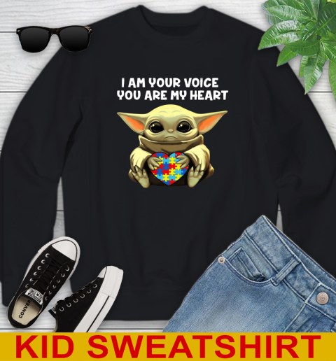 I Am Your Voice You Are My Heart Baby Yoda Autism Awareness Shirt 109