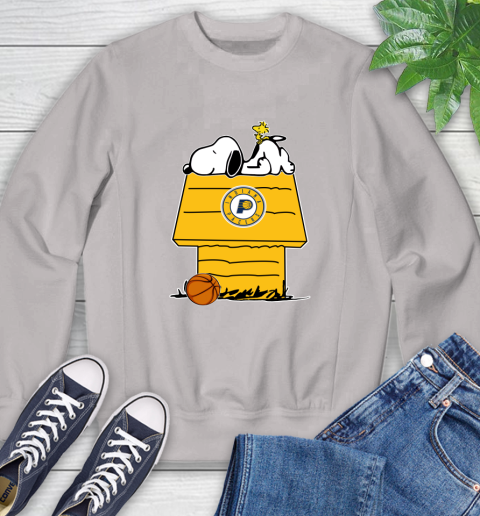 Indiana Pacers NBA Basketball Snoopy Woodstock The Peanuts Movie Sweatshirt 12