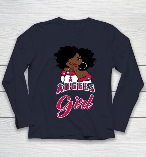 Los Angeles Angelss Girl MLB Youth Long Sleeve 3