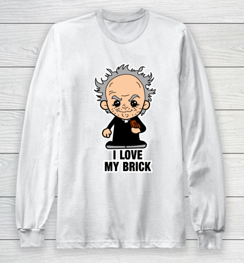 Father's Day Funny Gift Ideas Apparel  Lil Father Jack  Brick Long Sleeve T-Shirt