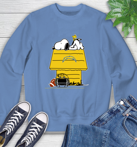 Los Angeles Chargers NFL Football Snoopy Woodstock The Peanuts Movie Sweatshirt 11