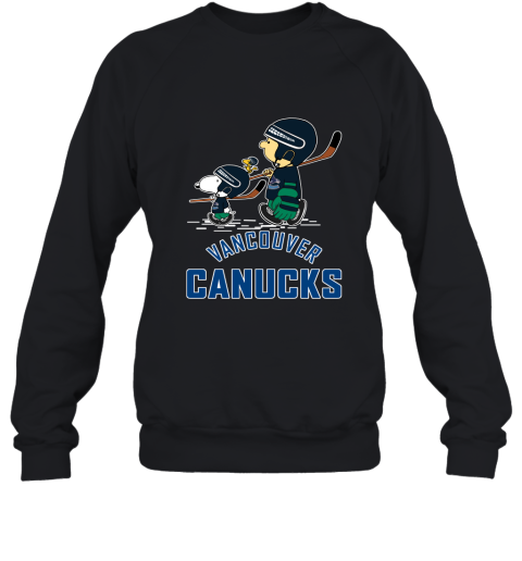 Let's Play Canucks Ice Hockey Snoopy NHL Sweatshirt