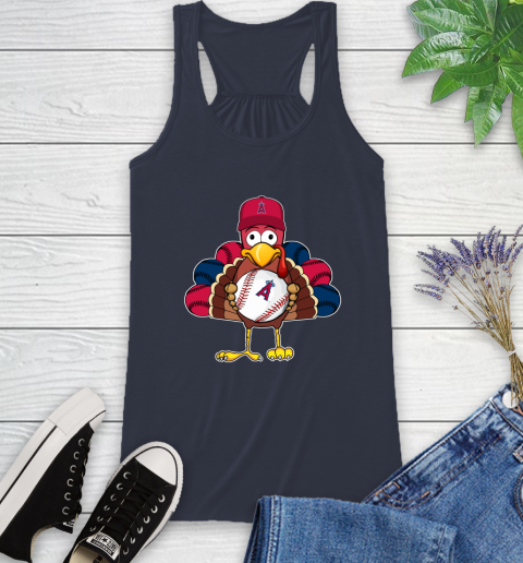 Los Angeles Angels Turkey thanksgiving Racerback Tank 12