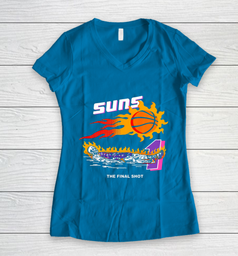 Phoenixes Suns Devin Booker Maillot The Valley City Jersey Funny Women's V-Neck T-Shirt 5