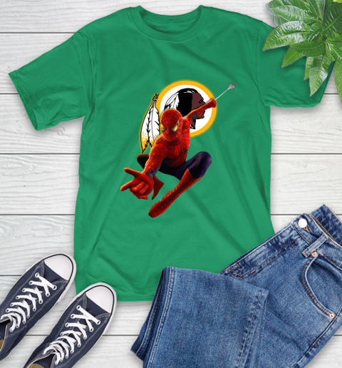 NFL Spider Man Avengers Endgame Football Washington Redskins T-Shirt 7