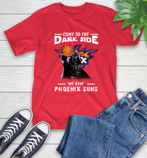 NBA Come To The Dark Side We Have Phoenix Suns Star Wars Darth Vader Basketball T-Shirt 11