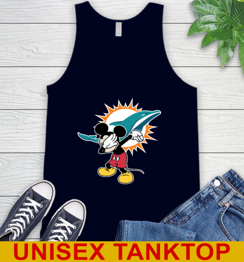 Miami Dolphins NFL Football Dabbing Mickey Disney Sports Tank Top 3