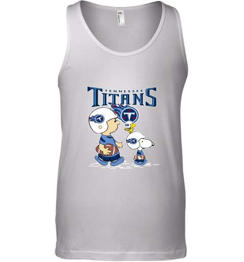 Tennessee Titans Let's Play Football Together Snoopy NFL Tank Top
