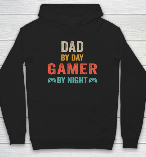Dad By Day Gamer By Night Meme For Gamers Hoodie