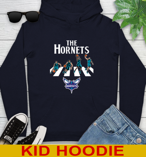NBA Basketball Charlotte Hornets The Beatles Rock Band Shirt Youth Hoodie 3