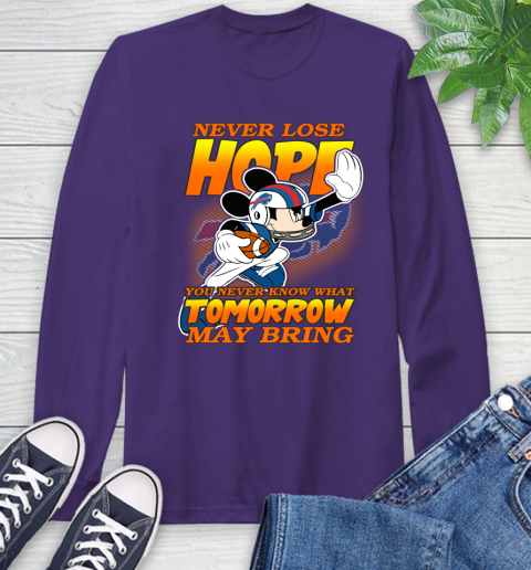Buffalo Bills NFL Football Mickey Disney Never Lose Hope (1) Long Sleeve T-Shirt 5