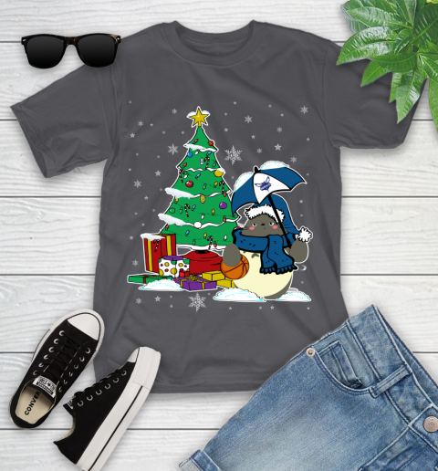Charlotte Hornets NBA Basketball Cute Tonari No Totoro Christmas Sports Youth T-Shirt 6
