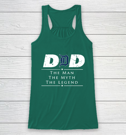 Detroit Tigers MLB Baseball Dad The Man The Myth The Legend Racerback Tank 5