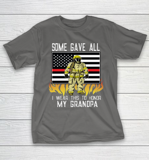 Thin Red Line Firefighter Grandpa Firemen T-Shirt 8