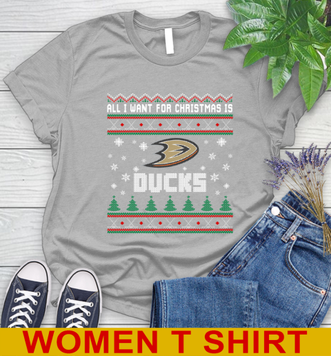 Anaheim Ducks NHL Hockey All I Want For Christmas Is My Team Sports 89