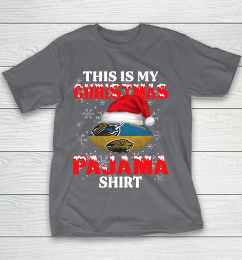 Jacksonville Jaguars This Is My Christmas Pajama Shirt NFL Youth T-Shirt 5