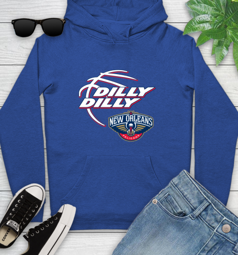 NBA New Orleans Pelicans Dilly Dilly Basketball Sports Youth Hoodie 9