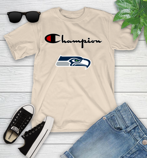 NFL Football Seattle Seahawks Champion Shirt Youth T-Shirt 9