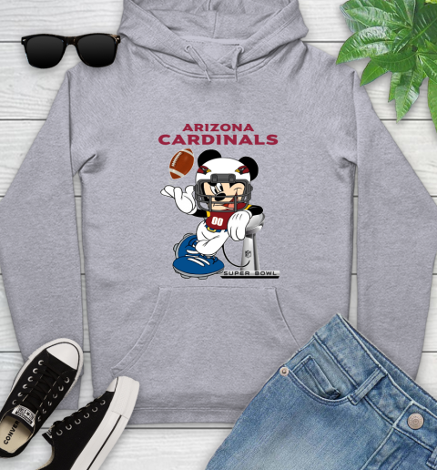 NFL Arizona Cardinals Mickey Mouse Disney Super Bowl Football T Shirt Youth Hoodie 6