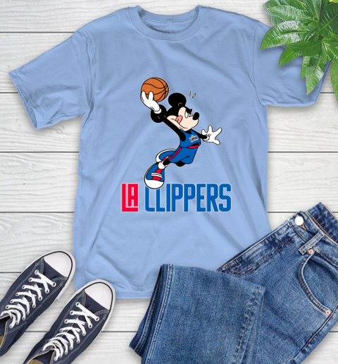 NBA Basketball LA Clippers Cheerful Mickey Mouse Shirt T Shirt