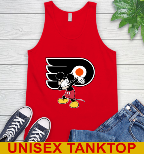 Philadelphia Flyers NHL Hockey Dabbing Mickey Disney Sports Tank Top 6