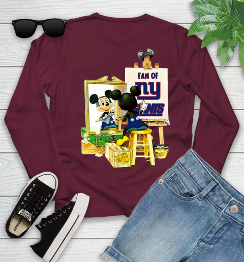 NFL Football New York Giants Mickey Drawing Shirt 117
