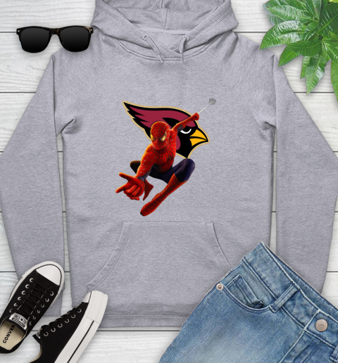 NFL Spider Man Avengers Endgame Football Arizona Cardinals Youth Hoodie 6