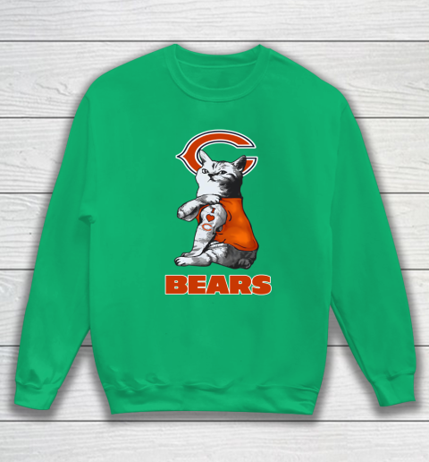 NFL Football My Cat Loves Chicago Bears Sweatshirt 5