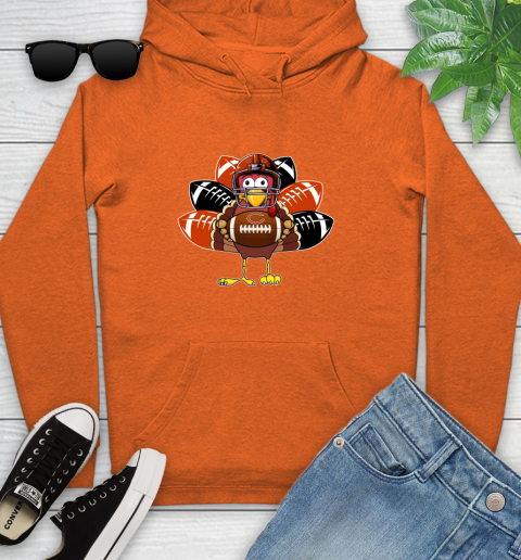 Chicago Bears Turkey Thanksgiving Day Youth Hoodie 5