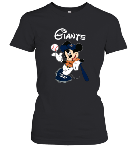 Baseball Mickey Team San Francisco Giants Women's T-Shirt