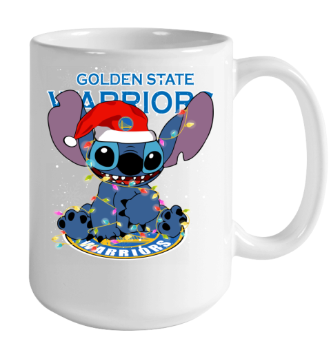 Golden State Warriors NBA noel stitch Basketball Christmas Color Changing Mug 15oz 2