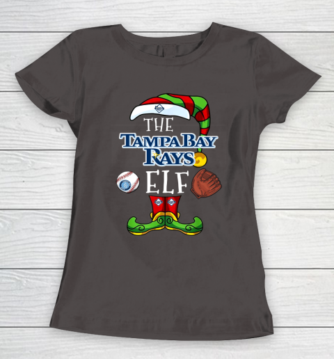 Tampa Bay Rays Christmas ELF Funny MLB Women's T-Shirt 7