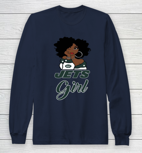 New York Jets Girl NFL Long Sleeve T-Shirt 4