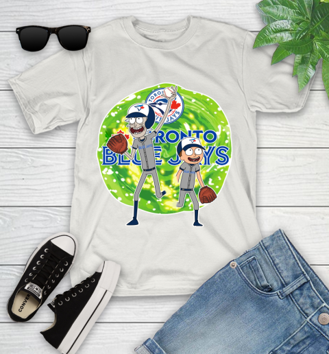MLB Toronto Blue Jays Rick And Morty Baseball Sports Youth T-Shirt 12