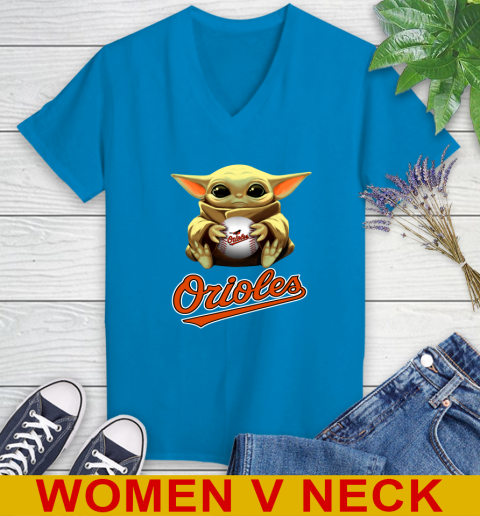 MLB Baseball Baltimore Orioles Star Wars Baby Yoda Shirt 84
