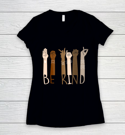 Be Kind Hand Sign Language Teachers Melanin Interpreter Asl T-Shirt Be Kind Hand Sign Language Teachers Melanin Interpreter Asl T-Shirt