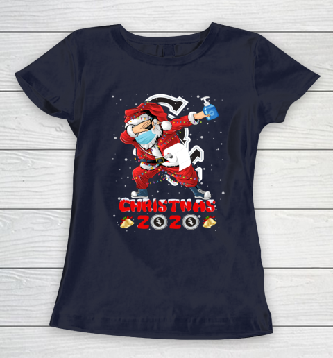 Chicago White Sox Funny Santa Claus Dabbing Christmas 2020 MLB Women's T-Shirt 2